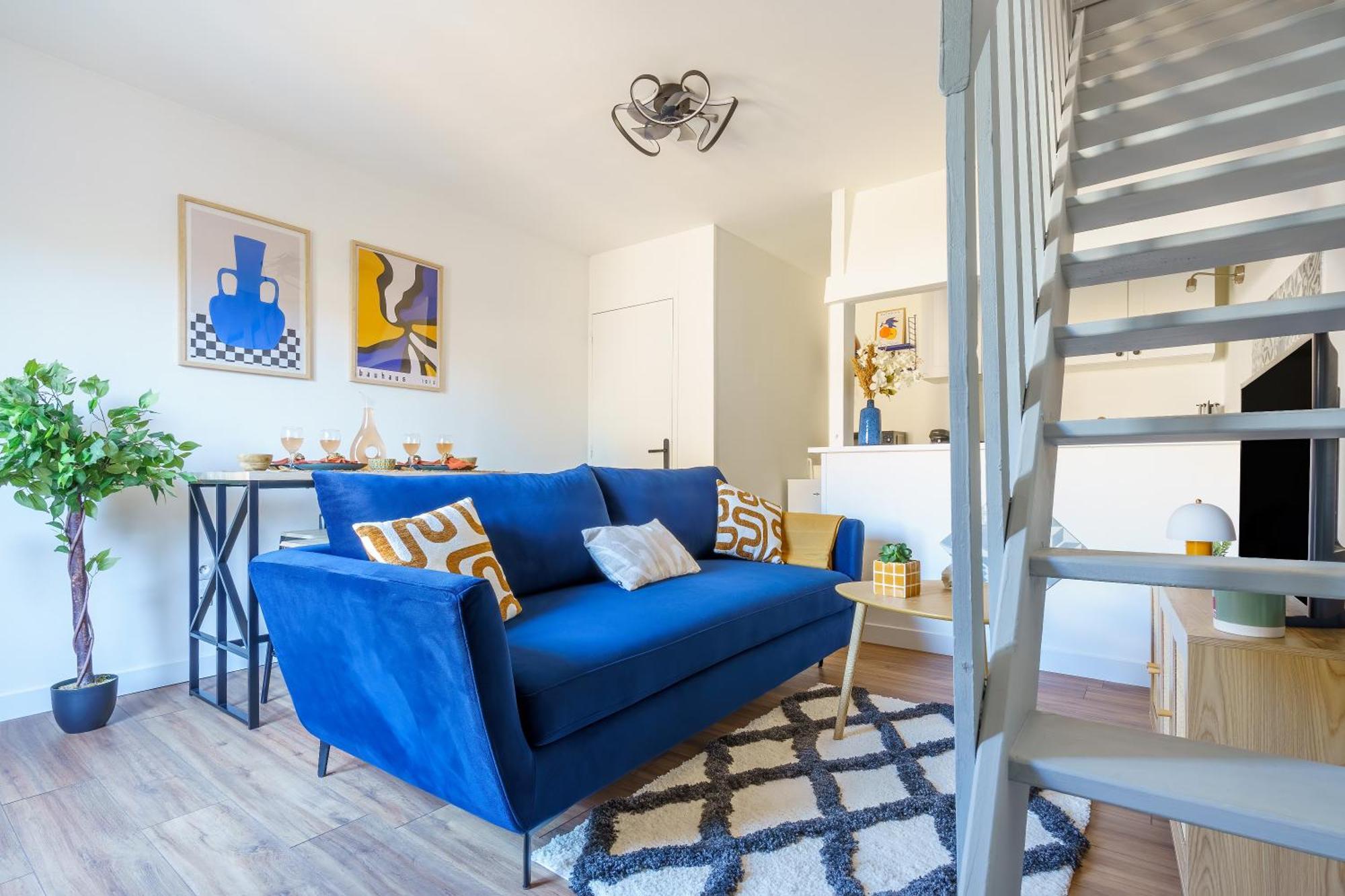 Maisonnette Bleu Horizon Avec Jardin - 2Min Gare - Serenito Homes Saint-Just-en-Chaussee Exterior photo